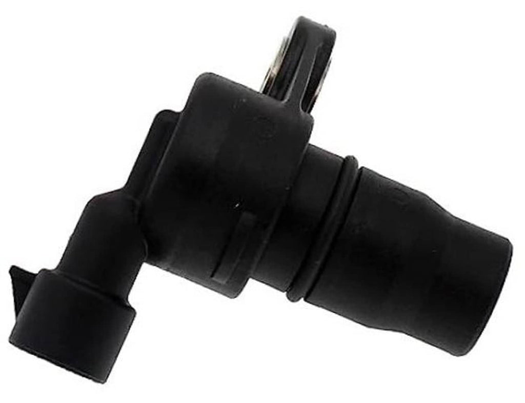 Engine camshaft position sensor with black plastic housing and electrical connector