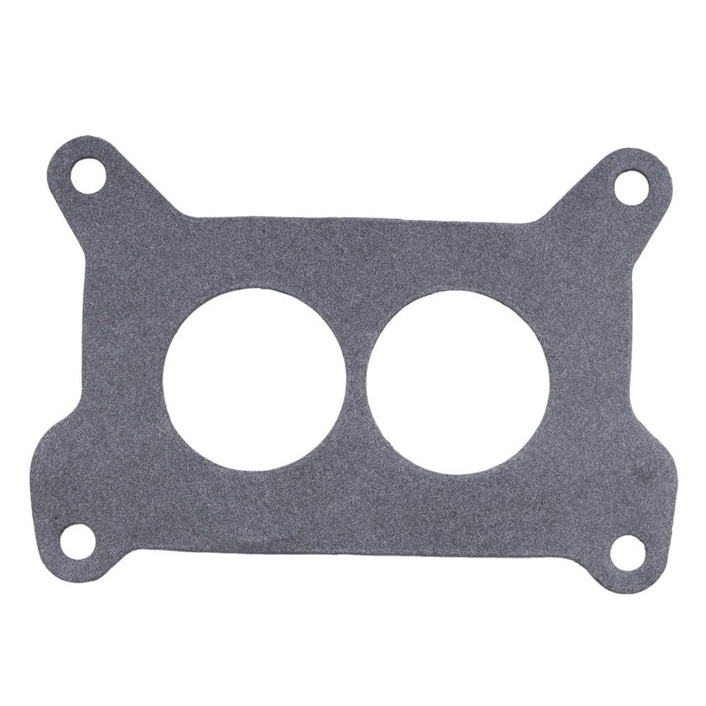 Carburetor mounting gasket, gray with two large circular ports