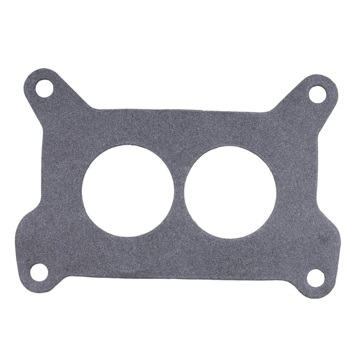Carburetor mounting gasket, gray with two large circular ports