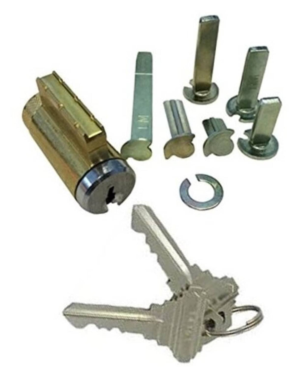 Pinned lock cylinder core with control key and metal pins