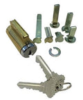 Pinned lock cylinder core with control key and metal pins