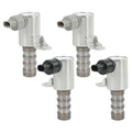 4-pack variable valve timing solenoids with silver housings and black connector tips