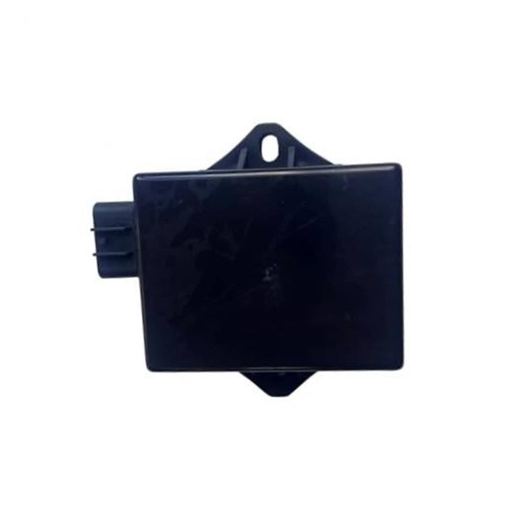 Ignition control module with top mounting hole and side electrical connector, dark blue