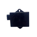 Ignition control module with top mounting hole and side electrical connector, dark blue