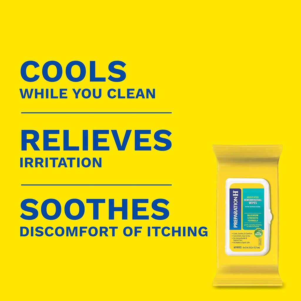 Preparation H medicated hemorrhoidal wipes mini pouch