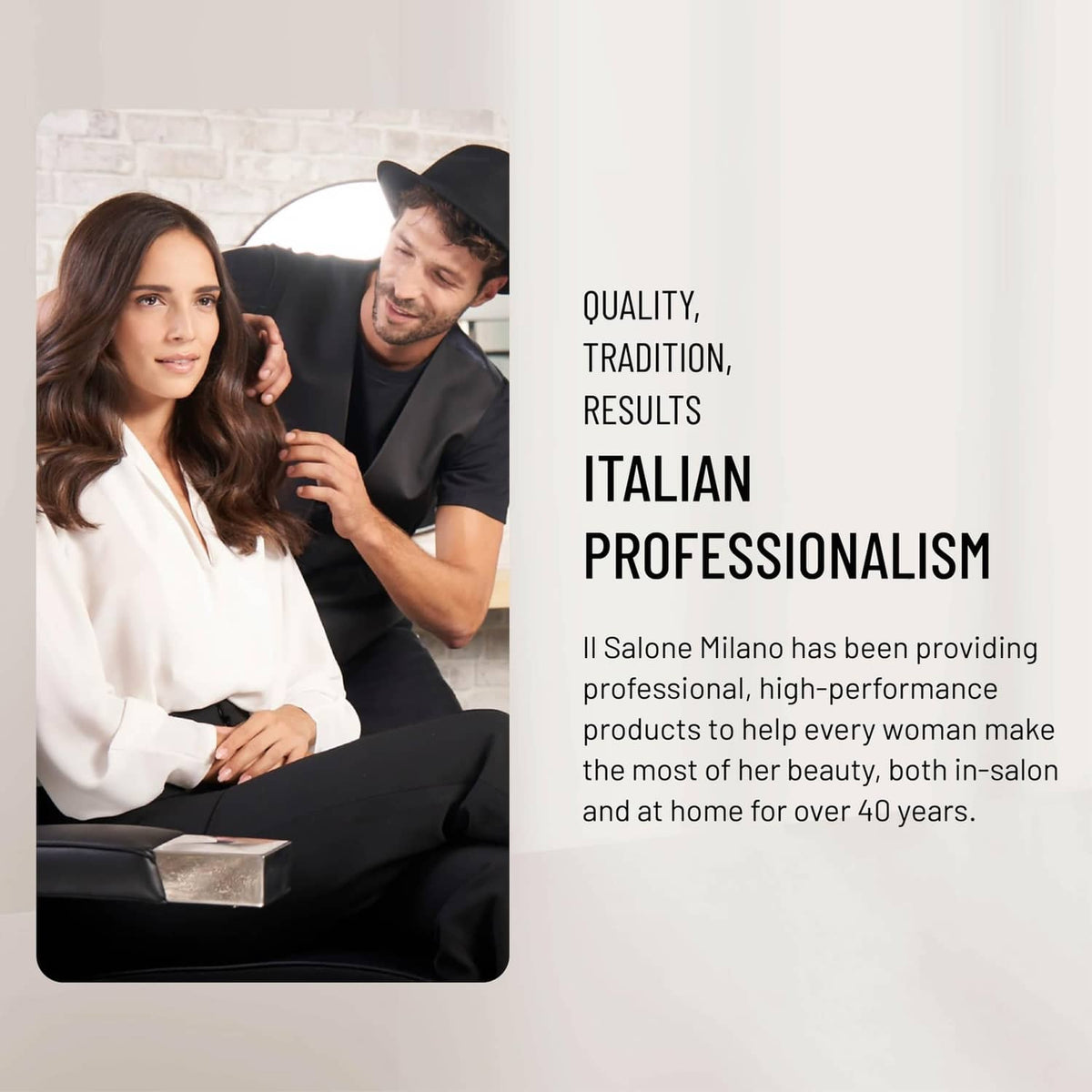 Plex Rebuilder hair color professional kit shown with client and stylist