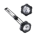 Fuel gauge gas cap with fuel level indicator and black mounting bezel