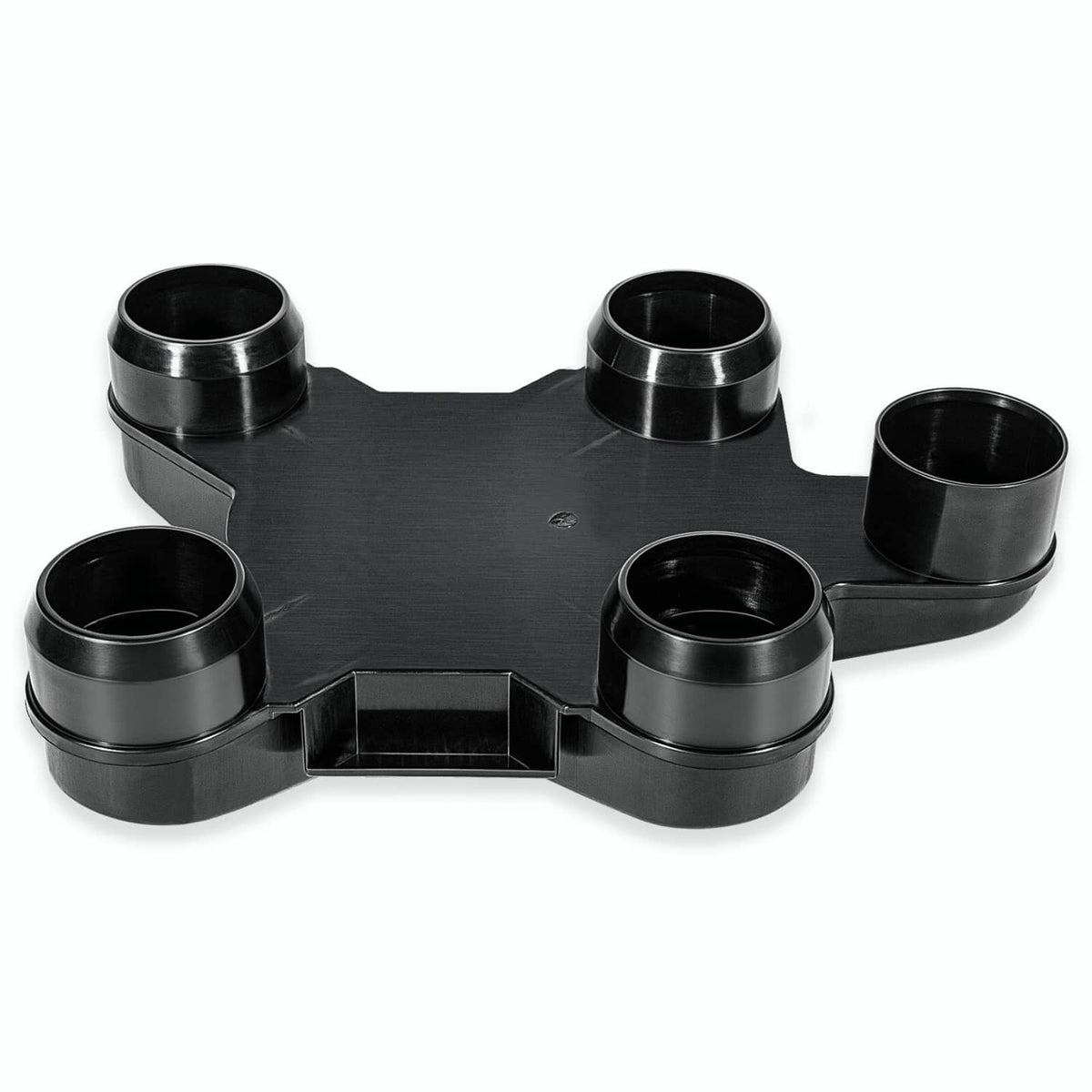 Black cartridge filter manifold replacement with six circular inlet/outlet ports