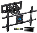 Full motion TV wall mount with articulated arms and VESA bracket, black