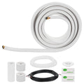 50 ft mini split line set coil with PE-insulated copper tubing and end connectors