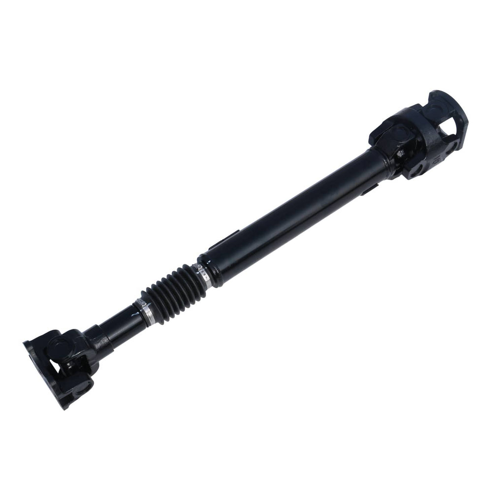 Front drive shaft assembly with black tube and yoke mounting ends