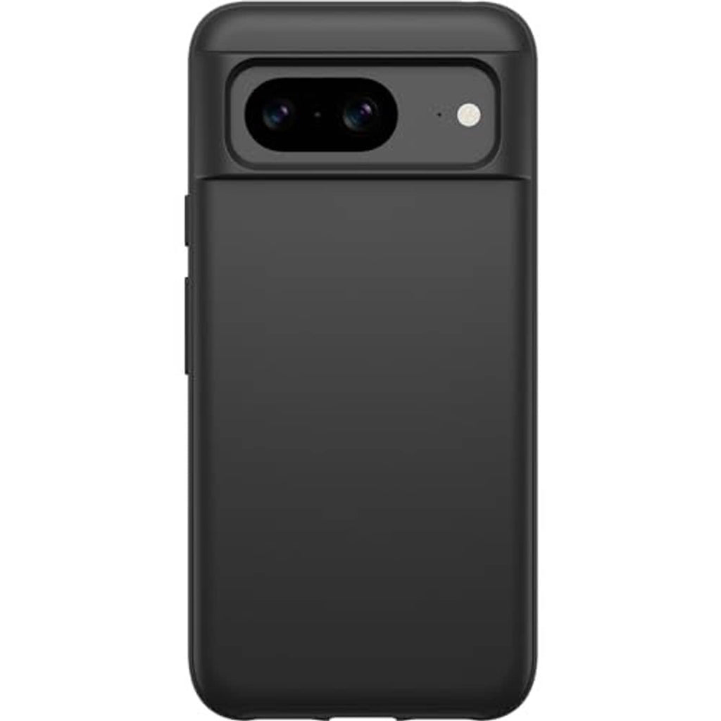 Black Google Pixel 8 case back with dual-camera window and matte finish