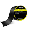 Anti-slip grip tape roll, black textured strip with yellow label