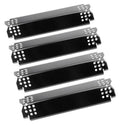 Porcelain steel grill heat plate set with perforated mounting tabs (4-pack)