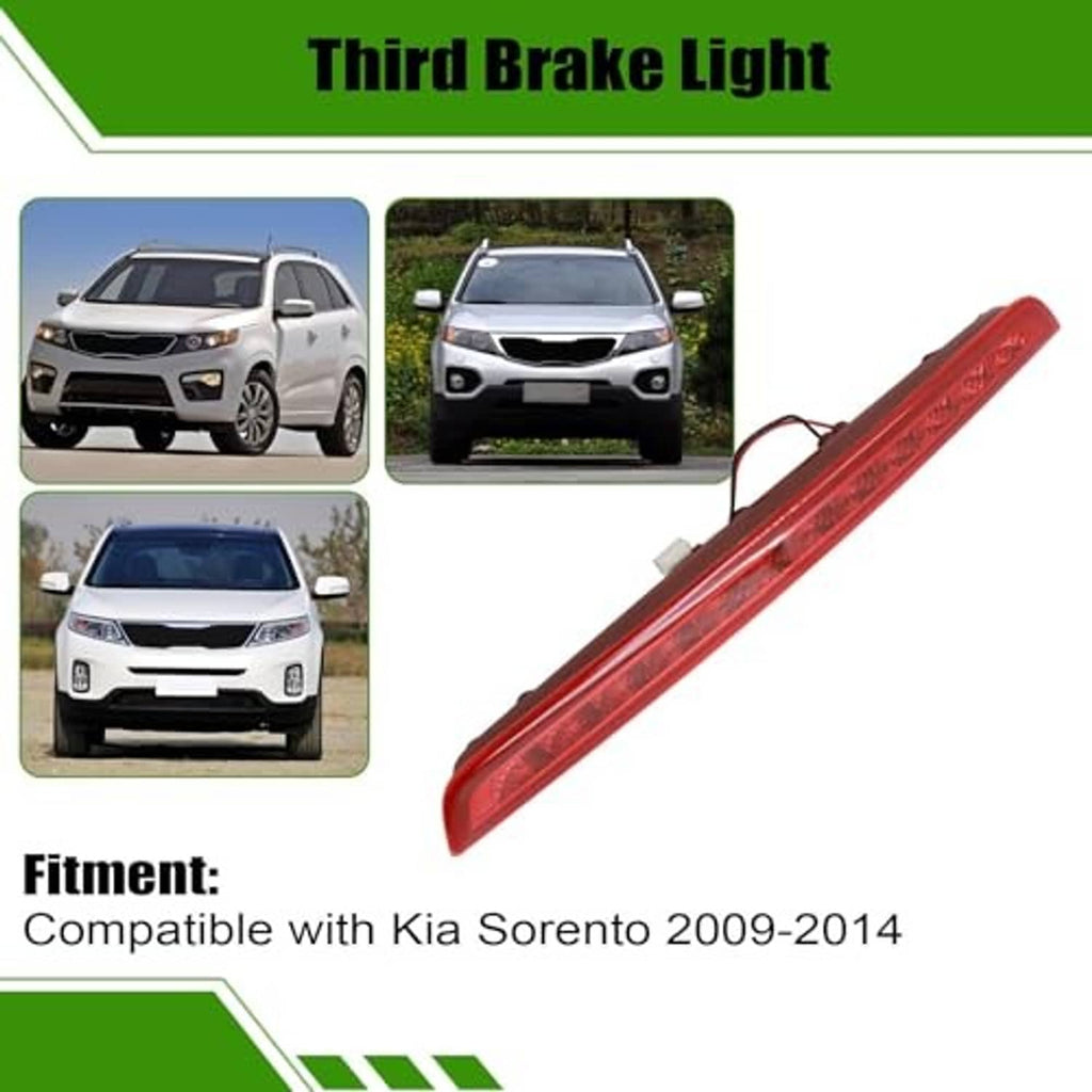 Red LED third brake light unit for rear center fitment