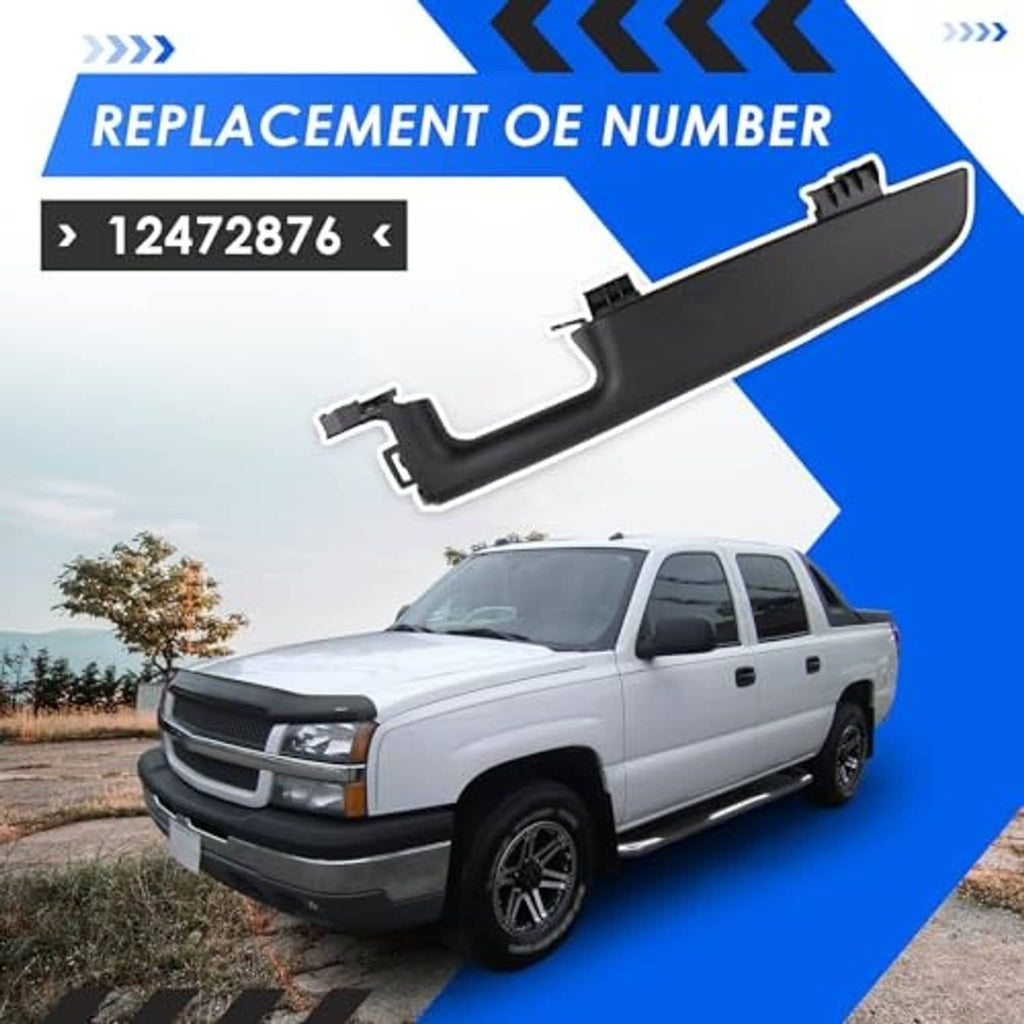 Black replacement number armrest handle repair piece, front right passenger door