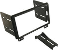 Black metal mounting bracket frame with cutouts and included side support pieces