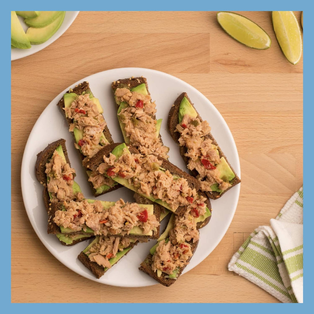 StarKist Tuna Creations BOLD Jalapeño tuna on avocado toast slices