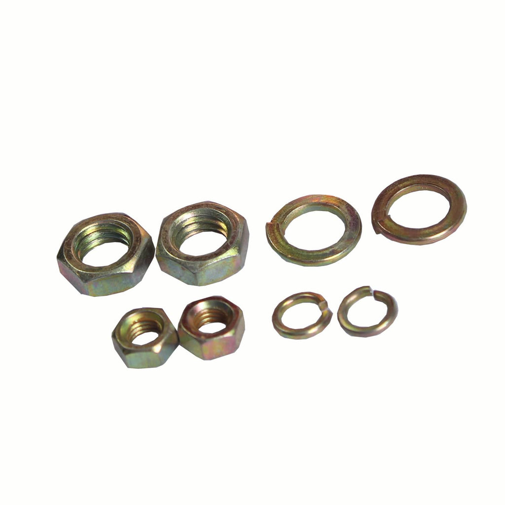 Hex nuts and washers set for solenoid relay terminals