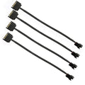 SATA power splitter Y cable set with 15-pin male connectors, 4 sleeved leads