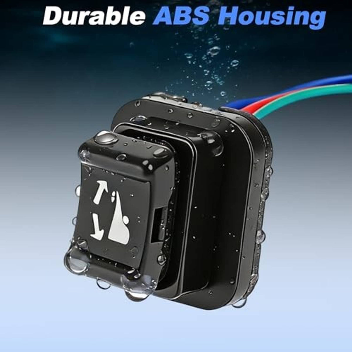 Weatherproof ABS trim & tilt switch housing with waterproof design