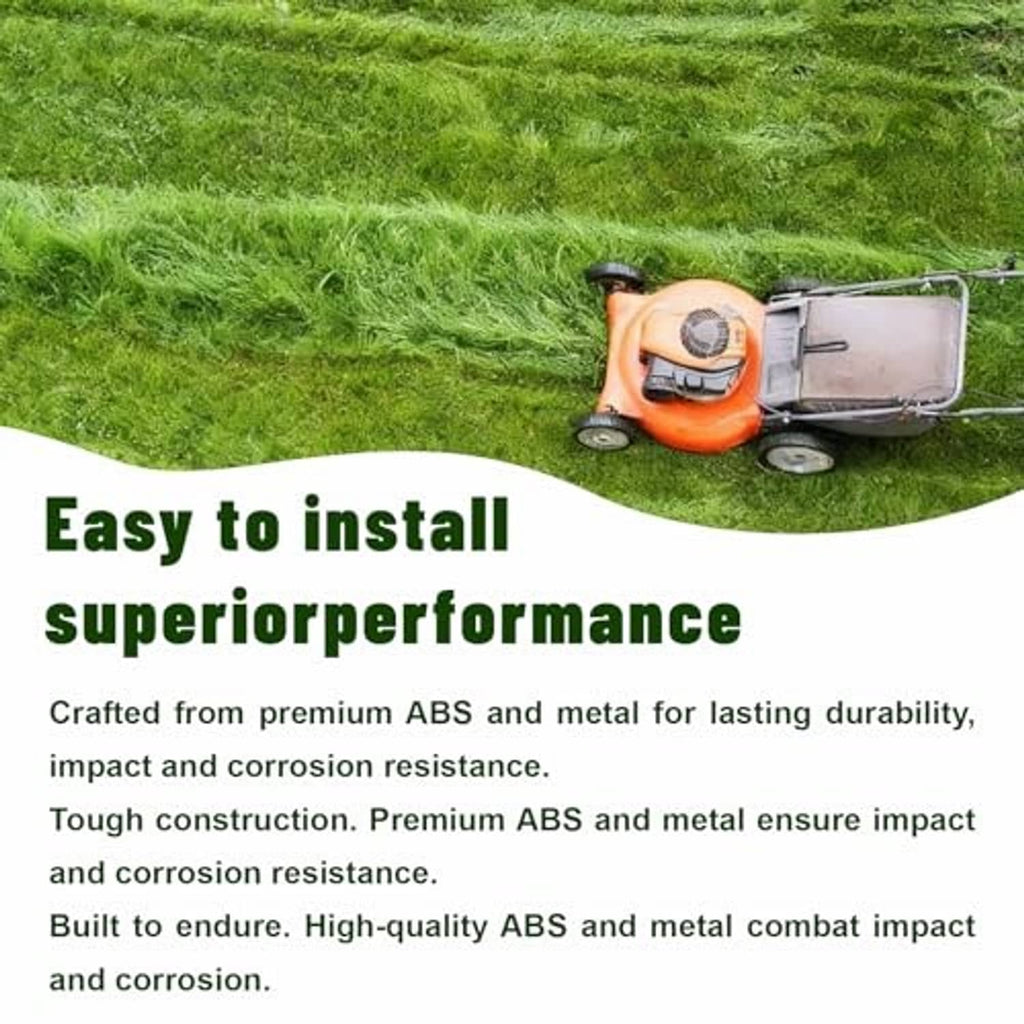 Ignition module switch with key promotional banner reading Easy to install with mower scene