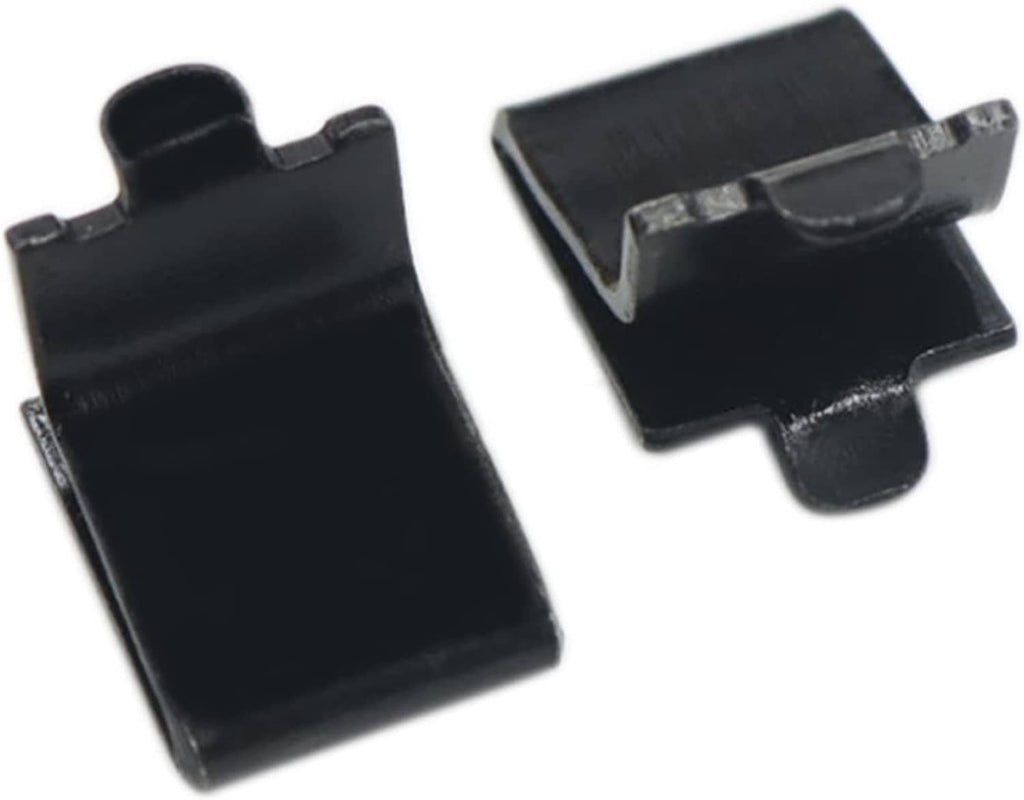Black steel shelving bracket clip support with adjustable hook ends