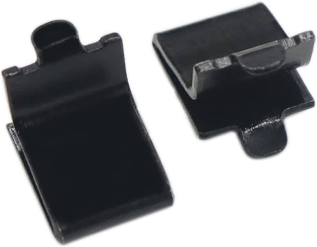 Black steel shelving bracket clip support with adjustable hook ends