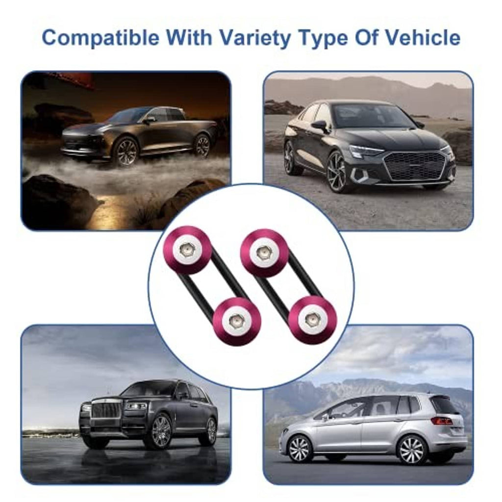 Pink bumper quick-release bars bundle shown with round pink fastener heads