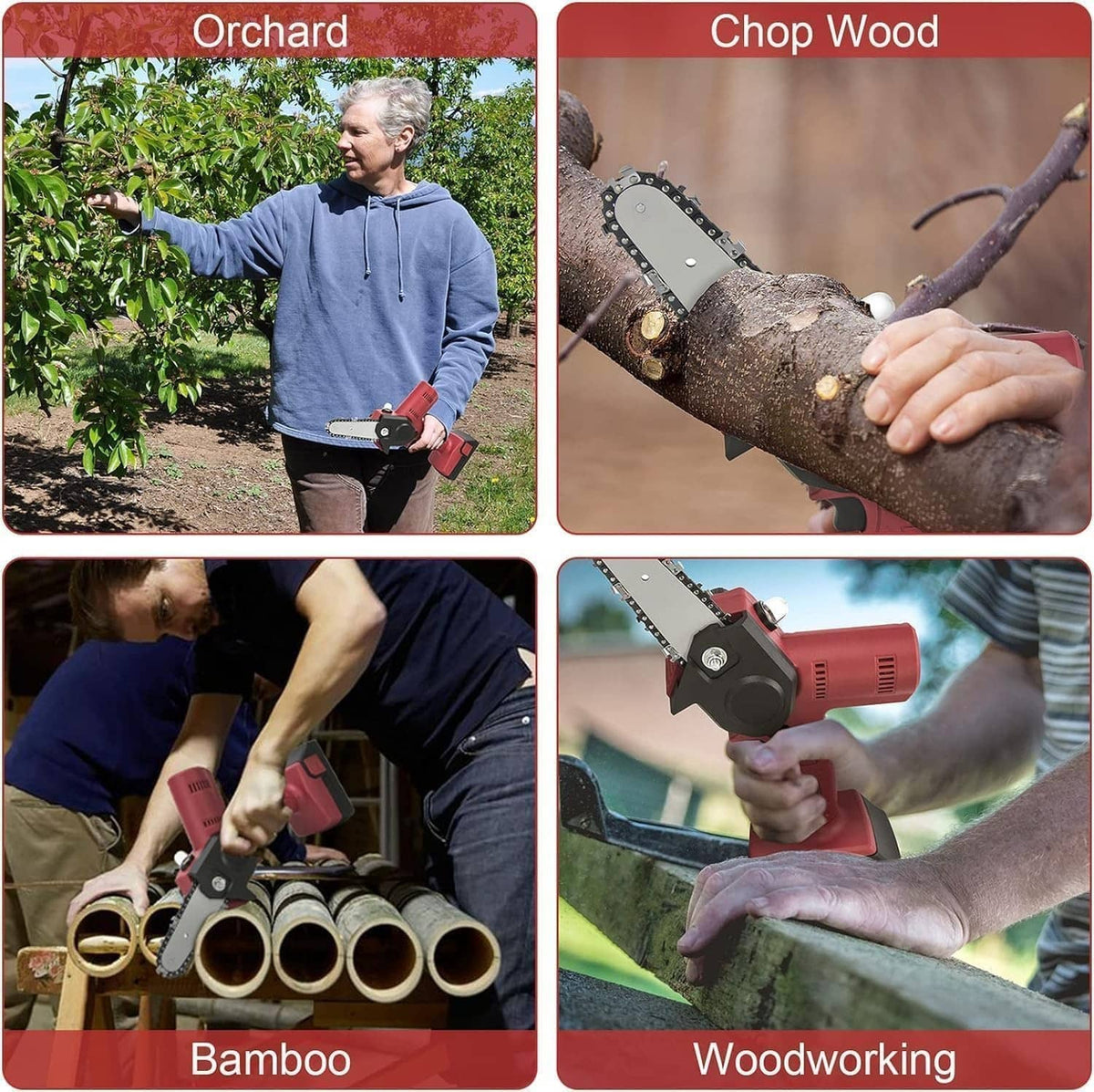 Replacement chainsaw chain used for orchard pruning, chop wood, bamboo and woodworking