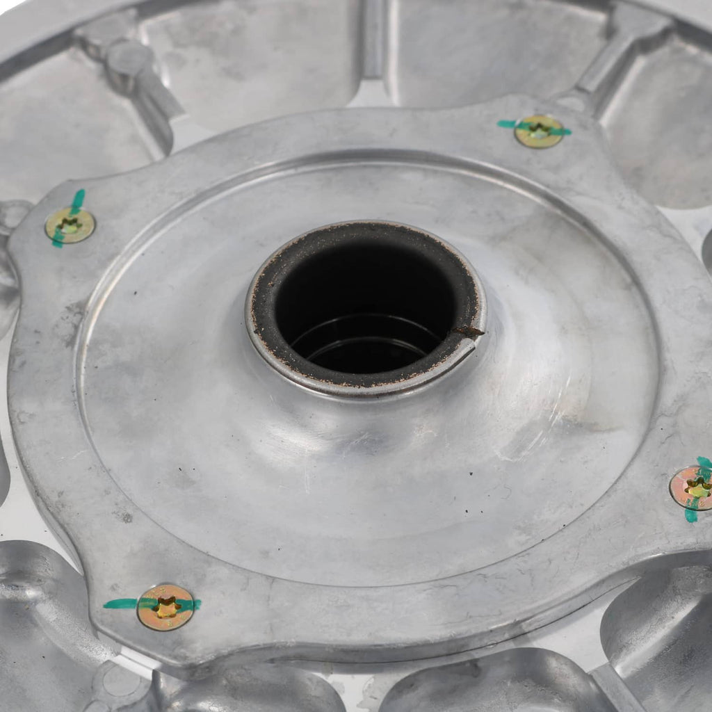 Secondary driven clutch sheave center hub, black bore with worn metal edge