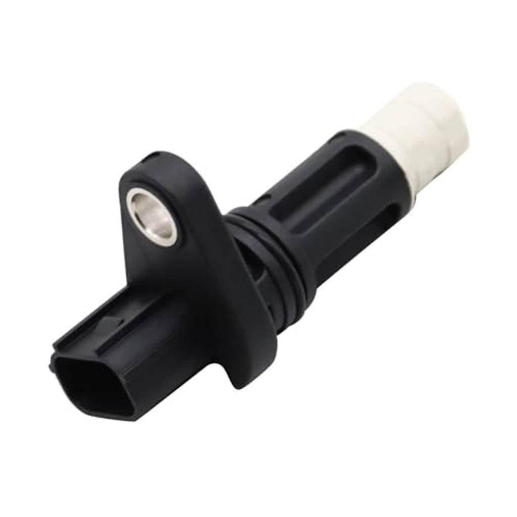 Crankshaft position sensor, black body with white connector and circular metal mounting hole