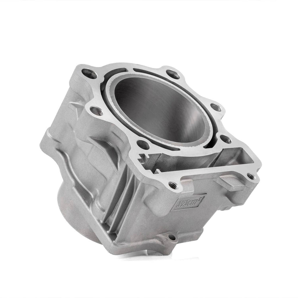 Cylinder block with round bore and integrated casting channels