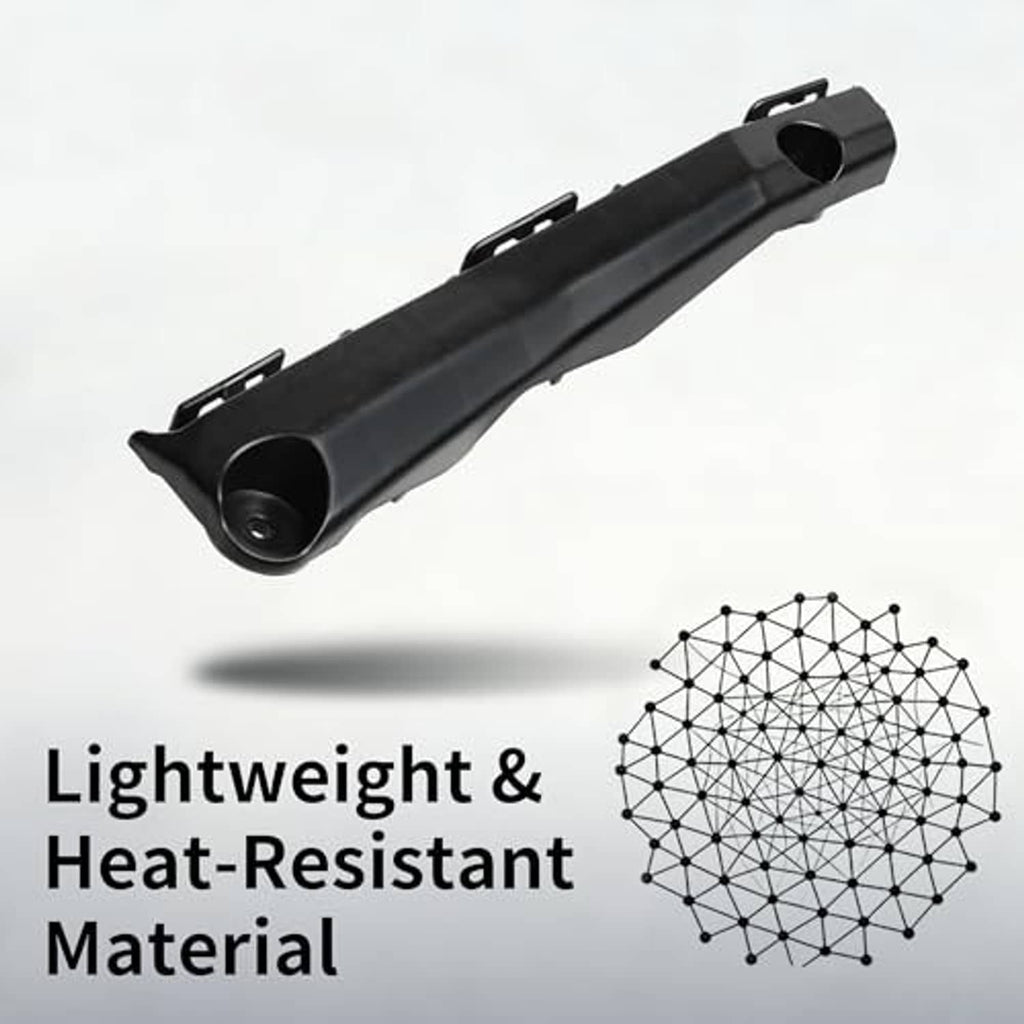 Front bumper bracket, dark gray, with circular opening and side mounting slots