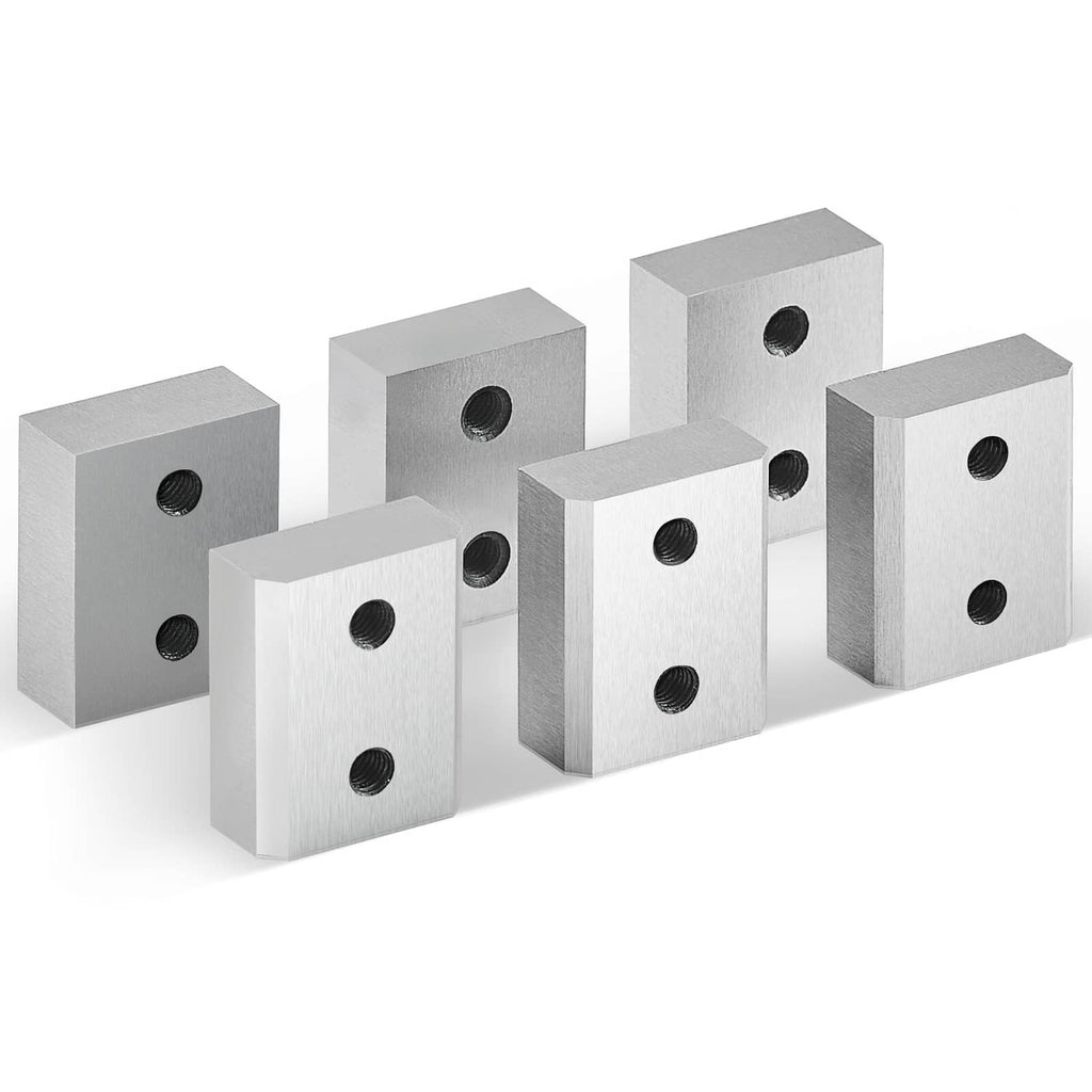 Steel gray rebar cutter jaw blades with round mounting holes