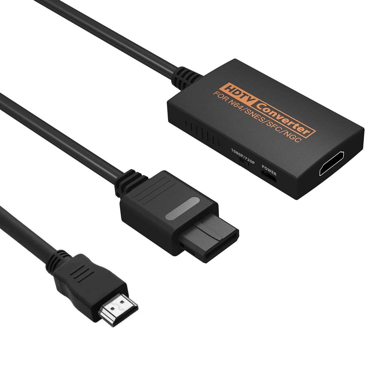 HDMI converter adapter with HDMI and USB cables for game consoles