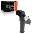 Black crankshaft position sensor with wiring connector and silver mounting screw