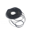 Black rubber flat belts, coiled roll for cassette belt drive repair