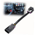 Auto start stop disabler harness with black cable and purple connector plug