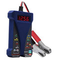 12V digital battery tester with LCD reading and red/black clamp test leads