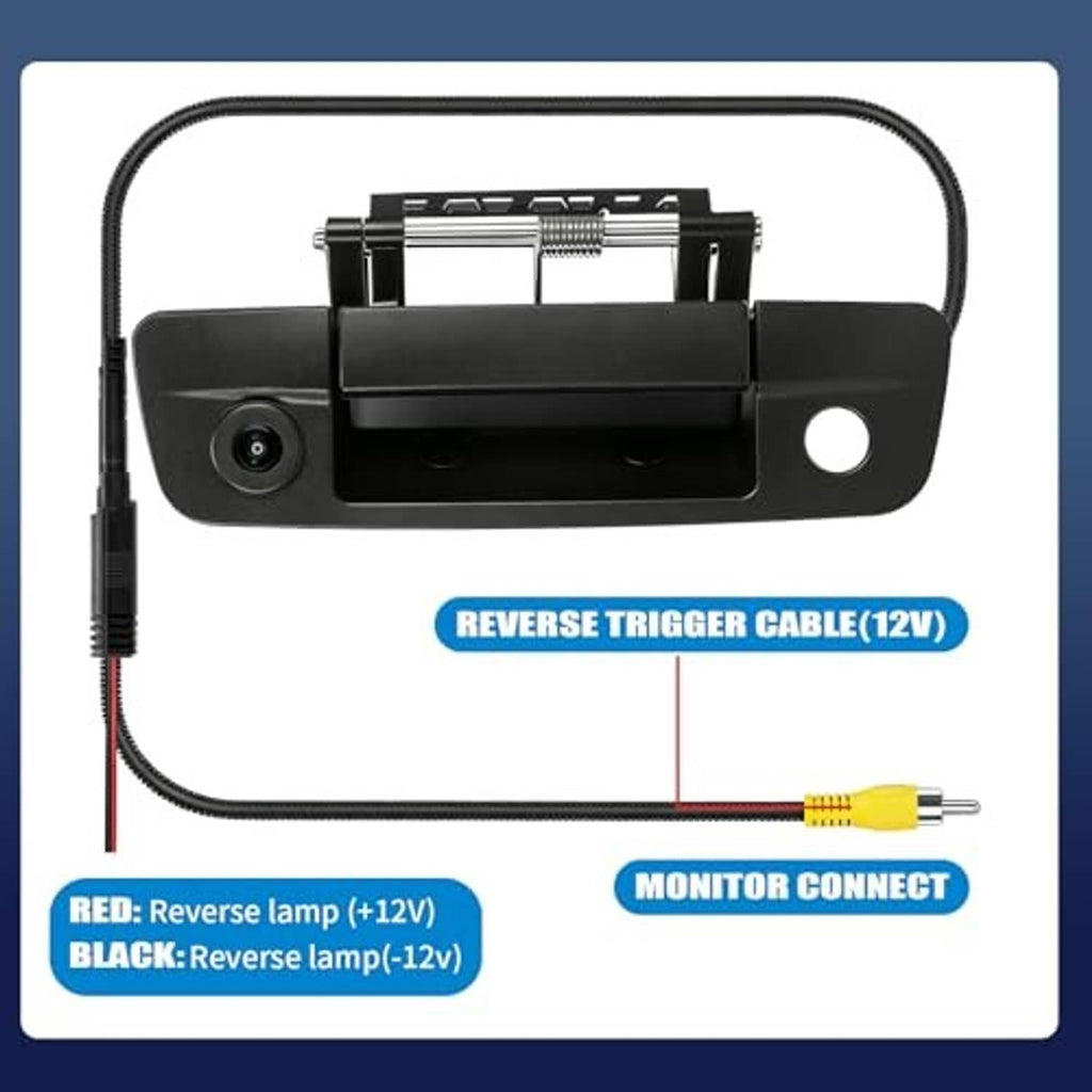 Tailgate handle backup camera wiring diagram with reverse trigger cable