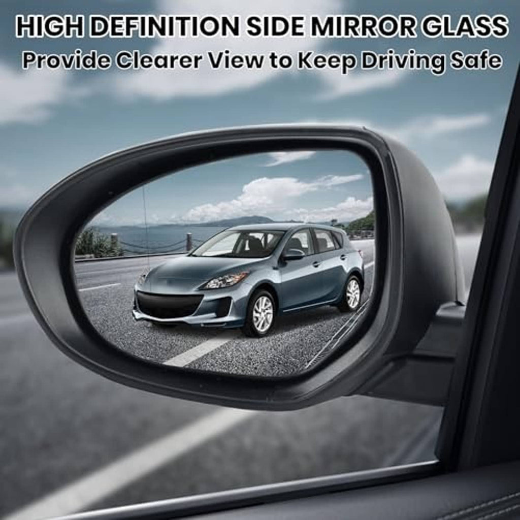 Left driver-side mirror housing with dark reflective glass