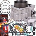 Cylinder head piston kit with piston, gaskets, and cylinder block parts with rings