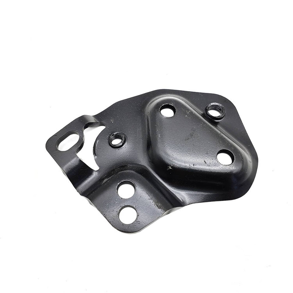 Black shifter linkage bracket plate with mounting holes