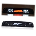 Tinted LED brake light bar with orange X center and clear side LED clusters