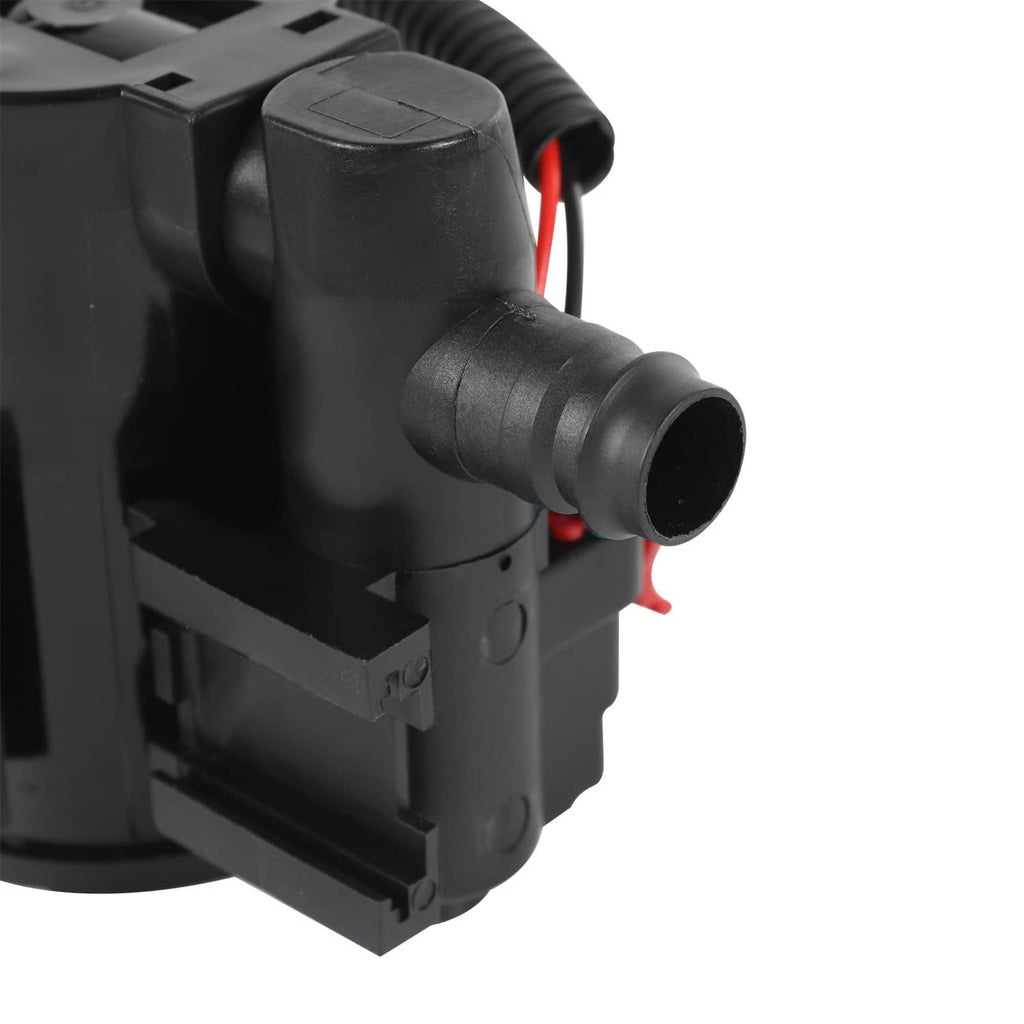 Vapor canister vent solenoid with black hose and red wire lead