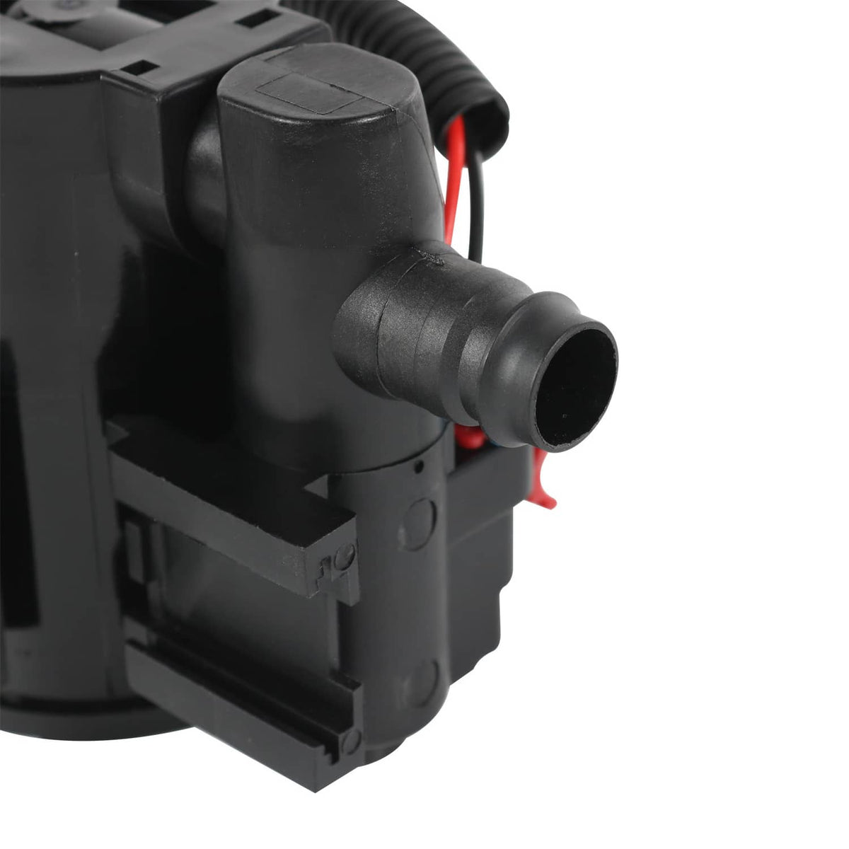 Vapor canister vent solenoid with black hose and red wire lead