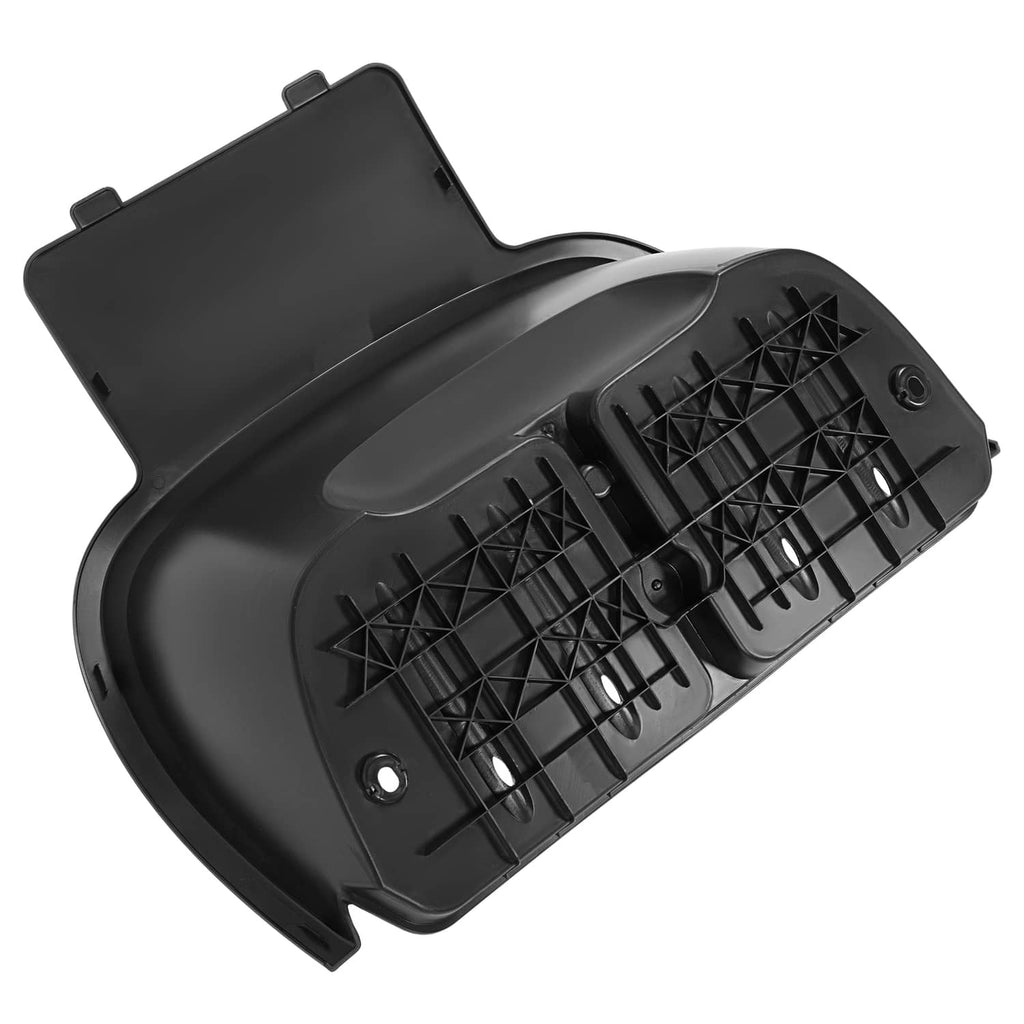 Black rear bagwell liner underside with vented grid and mounting clips