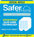 Safer Home indoor fly trap glue card refill pack, 3 refill cards
