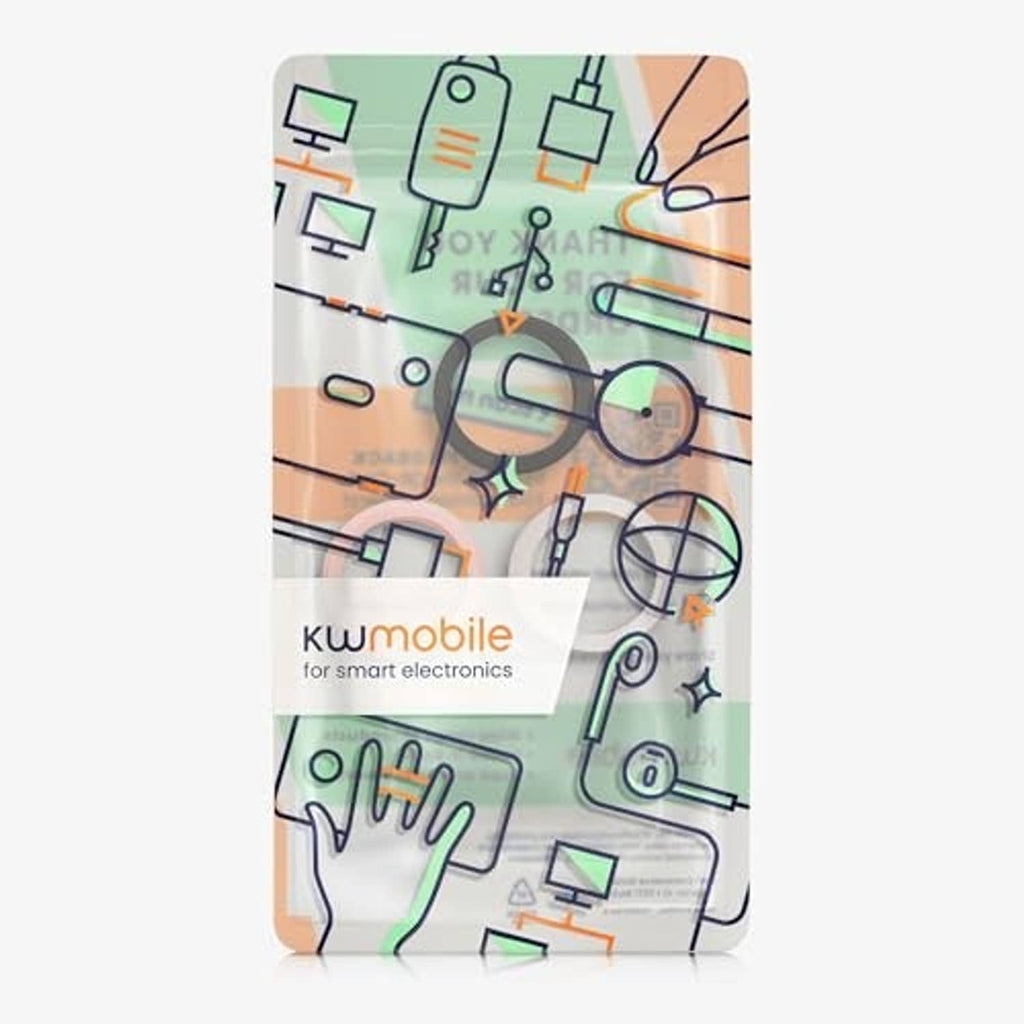 Smart ring protective cover retail box with colorful circuit-style design.
